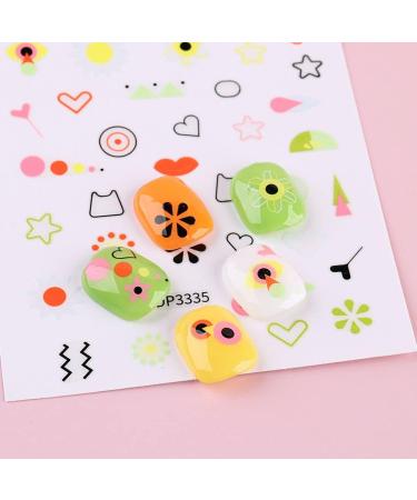 Nails Decorations Sliders Decals Self-adhesive Abstract Cute Cartoon Nail Stickers 3D(DP3335) - Buy Online on GoSupps.com