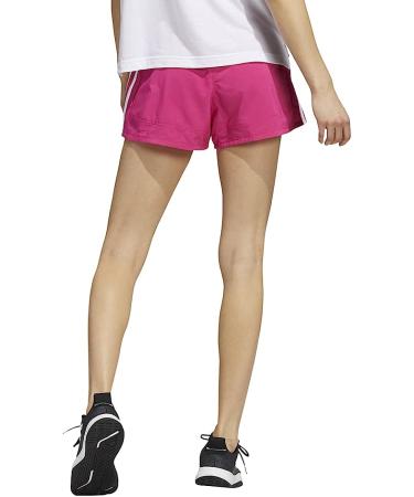 adidas Women's Pacer 3-Stripes Woven Shorts - Team Real Magenta/White | Medium Size - Buy Online on GoSupps.com