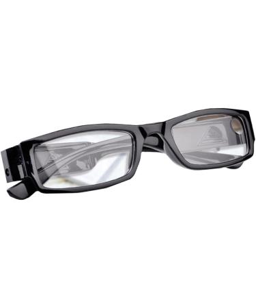 Universal Illuminated Reading Glasses with LED Light - Nighttime Reader +3.0 Clear Vision Unisex Eyewear in Black - Buy Online on GoSupps.com