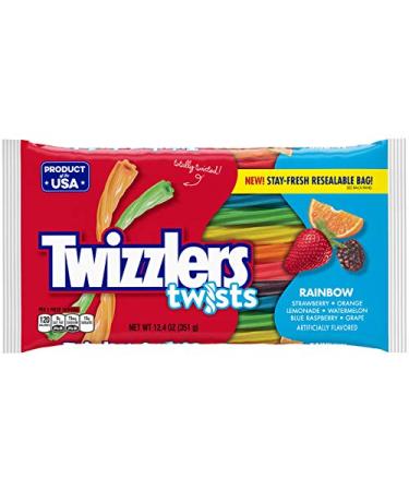 Twizzlers Twizzlers Rainbow Chewy Flavoured Twist Candy 351g