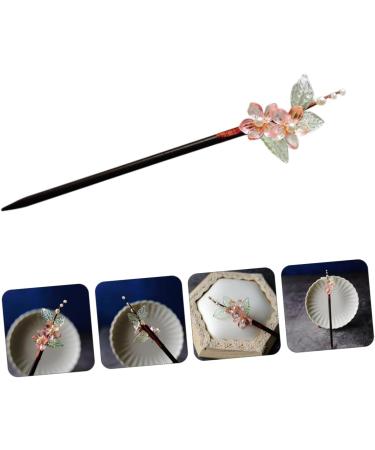 Ipetboom 1pc Hanfu Hairpin Hair Sticks for Buns Asian Hair Chopsticks Donut Hair Bun Traditional Stylish Sticks Hair Clip Chinese Headdress Decor Girl Wooden Hairpin Chinese Style Ebony - Buy Online on GoSupps.com