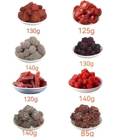 Sour and Sweet Plum Snacks Canned Preserved Plum Snacks Fruit Snacks Dried Plum Cherries and Strawberry Fruits Prunes Healthy Snack Gift Candies Sweets Dessert (Dried Strawberry 130g 2cans) Dried Strawberry 130g 2cans - Buy Online on GoSupps.com