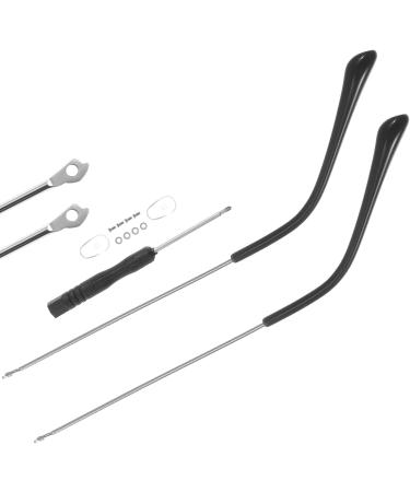 Universal Ibasenice Glasses Arm Replacement - Silver Alloy Brackets 1 Pair for Easy Repair - Buy Online on GoSupps.com