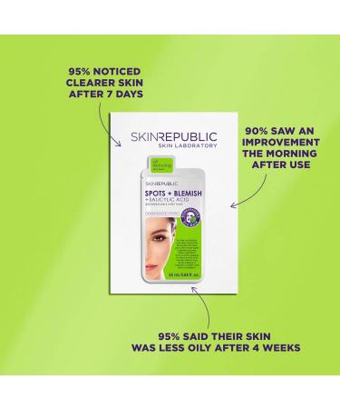 Skin Republic Face Mask Sheets 3 Pack - Korean Skincare for All Skin Types | Blemish & Spot Treatment - Buy Online on GoSupps.com