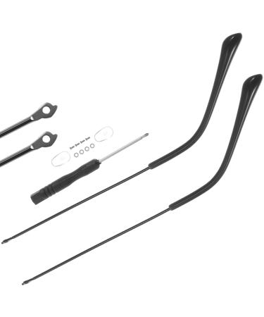 Ukcococo 1 pair of glasses accessories legs Brillen replacement bracket brackets for glasses Exchange of the glasses hinge sunglasses arms or universal alloy temple reading glasses black