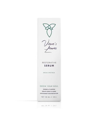 Vieve's Leaves Facial Serum - Smoothing & Refreshing Vegan Serum with Aloe & Fruit Stem Cells for Sensitive Skin - Cruelty-Free eCommerce  - Buy Online on GoSupps.com