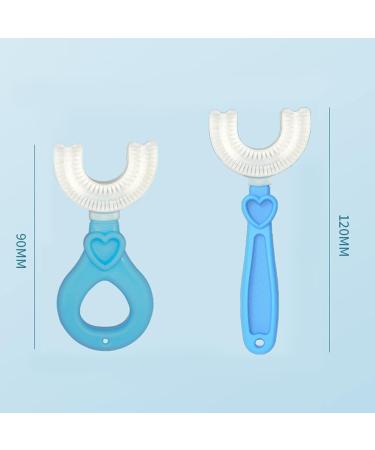 ZTGD Christmas Decorations Kids Toothbrush U-Type Head Oral Care Hand-Held Infant Soft Bristle Toothbrush for Toddler Baby & Child Personal Care Blue Round - Buy Online on GoSupps.com