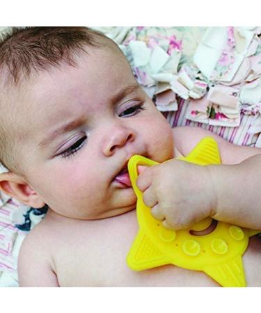 Poppies Smiley The Star BPA-Free Silicone Suction Cup Teether & Sensory Bath Toy (Yellow) - Buy Online on GoSupps.com