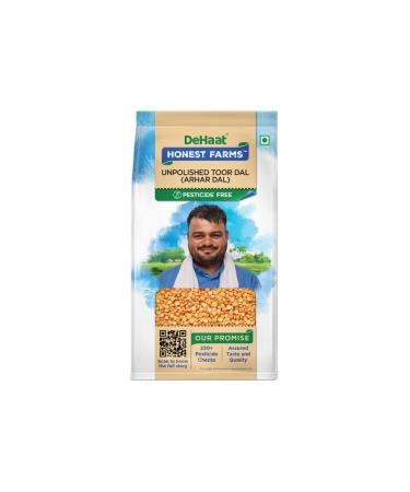 Dehaat Honest Farms DeHaat Honest Farms Toor Dal (Arhar Dal) Pesticide Free Unpolished 1kg