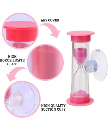 Weddhuis 6-Ser Hourglass Set for Teeth Brushing Cooking & Games - 2/3 Minute Suction Cup Timer for Kids & Adults - Optimal Dental Care Countdown - Buy Online on GoSupps.com