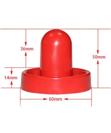 2 Pcs Red Air Hockey Pushers & Pucks Set | Premium Goal Handles Replacement for Game Tables - Buy Online on GoSupps.com