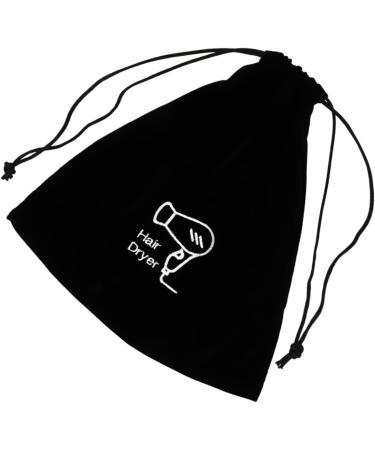 Healeved 5pcs Flannel Hair Dryer Bag Cosmetic Bag Hairdryer Bag Drawstring Purse Hair Dryer Drawstring Bag 26.00X23.00X0.50CMx5pcs Blackx5pcs - Buy Online on GoSupps.com