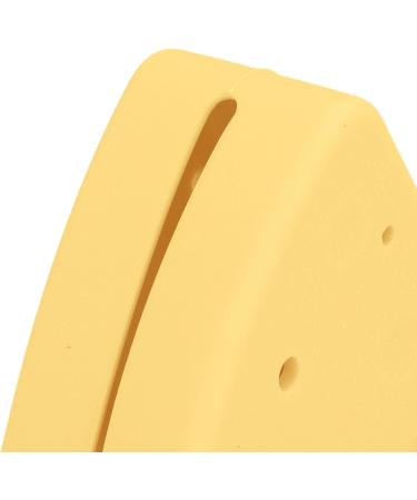 Triangular Powder Storage Box Puff Holder Easy to Clean Convenient Double-sided Air Vent Smooth-closing Silicone Portable for Home Travel (Yellow) - Buy Online on GoSupps.com