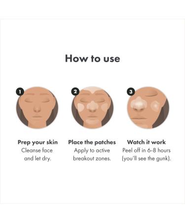 Mighty Patch Face XL Hydrocolloid Mask for Acne - 5 Large Pimple Patches - Vegan & Cruelty-Free - Buy Online on GoSupps.com