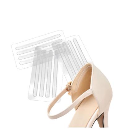 6 Sheets 24Pcs Silicone Gel Heel Grips Heel Liners Heel Pads Cushion Inserts Shoe Back Heel Tape Adhesive High Heel Shoes Stickers Gel Strap Strips