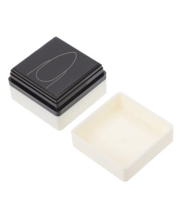 POPETPOP Nail Practice Stamp Silicone Nail Stamper Nail Art Painting Stamper Nail Art Practice Stamp-pad Practice Stamper Nail Art Supply Durable Nail Stamper White Plastic Manicure Mold 3.6x3.6cm White