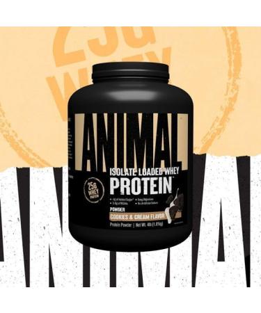 Animal Whey Isolate Protein Powder Loaded Cookies & Cream 4 Pound & Vanilla 4 Pound - Buy Online on GoSupps.com