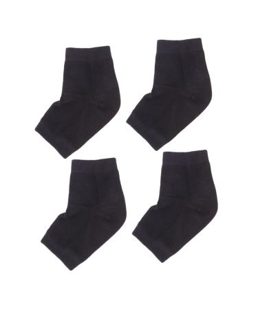 minkissy 2 Pairs Feet Repair Socks Spa Gelsocks Walking Gel Heel Sleeves Gel Foot Socks Dry Feet Socks Heel Socks Calcetines para Hombre Mens Stocking Gel Socks Man Torn Socks Moisturizing