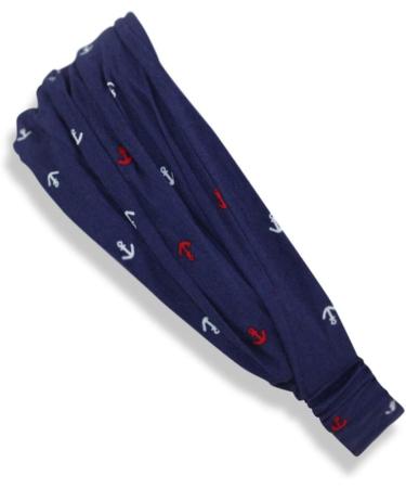 Sonia Originelli Maritime Mini Anchor Hairband - Women's Navy Blue Summer Accessory Onesize - Buy Online on GoSupps.com
