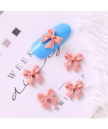 & Health Resin Nail Jewelry Ornaments Rhinestone Nail Art Mini Bow Nail Jewelry Nail Art Decorations Nail Bow Ties Manicure Accessories(brown)
