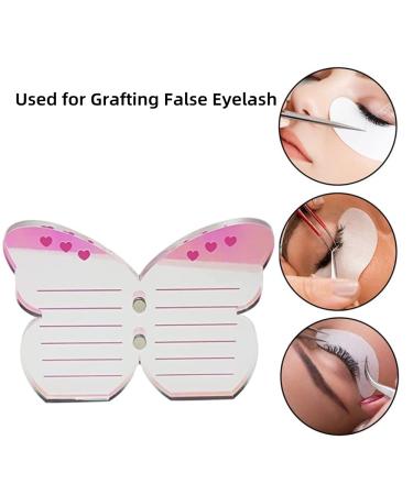 Grafting False Eyelash Extension Pallet & Tweezers Set - Butterfly-shaped Makeup Palette for Individual Training - Dazzling Design (5.9x3.9inch) - Buy Online on GoSupps.com