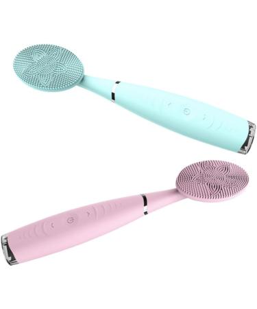 POPETPOP Face Wash Brush Gentle Exfoliating Brush Portable Skin Care Device Face Massager Face Exfoliator Facial Cleansing Pad Skin Cleansing Brush Facial Cleanser Massager Mild Face Brush 18.9*3.7cm - Buy Online on GoSupps.com