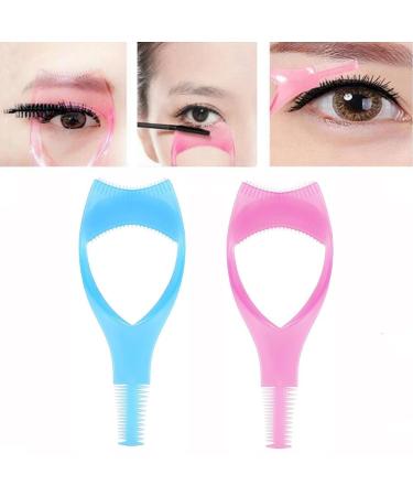 2 Piece Eyelash Makeup Tool Set - Upper Mascara Guard & Comb for Women | Perfect Eyelash Applicator & Eye Makeup Tool - Buy Online on GoSupps.com