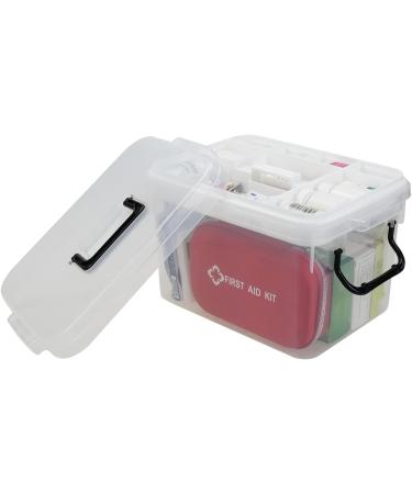 Sandmovie 2-Layer Plastic Storage Bin Family First Aid Box - 1 Pack - Buy Online on GoSupps.com