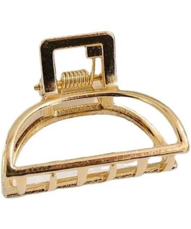 New 2025 Fashion Hollow Heart Metal Hair Claw Clips Simple Non Ip Mini Gold Geometric Bangs Barrettes Hair Jaws For Women New For Fashion Daily Jewelry Fashion Accessories Creative Gift - Buy Online on GoSupps.com