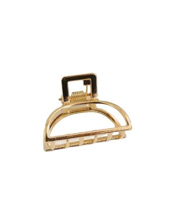 New 2025 Fashion Hollow Heart Metal Hair Claw Clips Simple Non Ip Mini Gold Geometric Bangs Barrettes Hair Jaws For Women New For Fashion Daily Jewelry Fashion Accessories Creative Gift