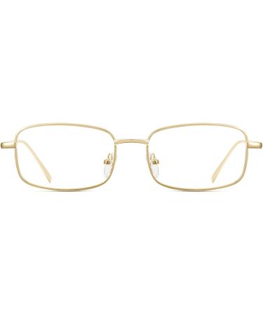 Cyxus Blue Light Filter Glasses for Men & Women - Fashionable Computer & Gaming Safety Glasses - Model 8160 Golden - Buy Online on GoSupps.com
