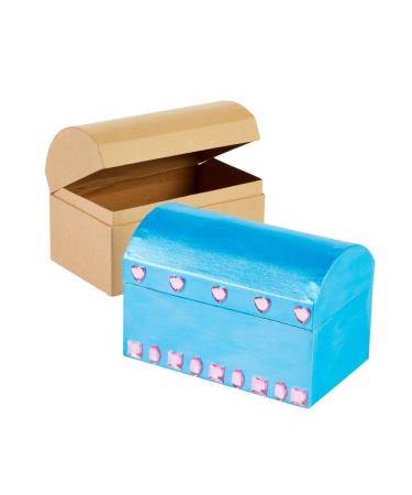 Colorations DIY Papier-Mache Treasure Chests - Set of 12 - Buy Online on GoSupps.com