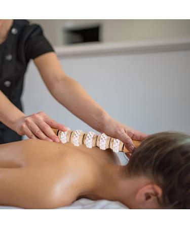 Premium Wood Fascia Roller & Rod - Deep Muscle Relaxation Tool for Legs Neck & Body Care | Gua Sha Massage Essential - Buy Online on GoSupps.com