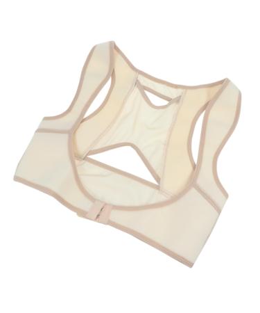 FRCOLOR Chest Correction Belt Posture Corrector Bra Breast Support Belt Band Breast Support Brace Humpback Correction Belt Chest Support Belt Correction Tape Men and Women Miss M Beige