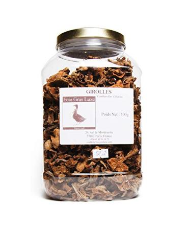 Girolles S ch es Chanterelles S lection 1er Choix Europe 500 g en Bocal -Champignons s ch s d shydrat s 500.0 Grammes