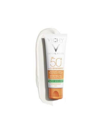 VICHY CAPITAL Soleil Matt Sun Care Cream SPF 50+ | 50ml - Essential Sun Protection for All Skin Types - Buy Online on GoSupps.com