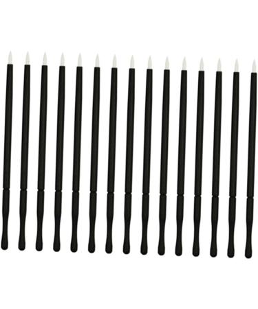 IWOWHERO 50pcs Eye Makeup Tools Makeup Eye Wands Eyeliner Brush Thin Angled White Applicator Disposable 10*0.5cm White - Buy Online on GoSupps.com