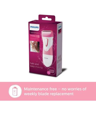 Philips SatinShave Women's Electric Razor - Wet & Dry Cordless Shaver for Legs & Hair Trimming, Pink HP6306 - Buy Online on GoSupps.com