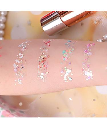 12 Colors Sparkly Chrome Powder Chunky Flakes Nail Art Sequins Manicure Decoration Nail Powder Flakes - Buy Online on GoSupps.com