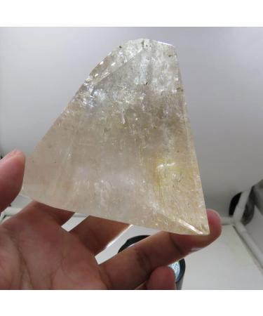 Crystal Rough 256g Rare ++ Natural Hair Quartz Rutilated Rutile Quartz Crystal Stone with Rainbos Reiki 2022 - Buy Online on GoSupps.com