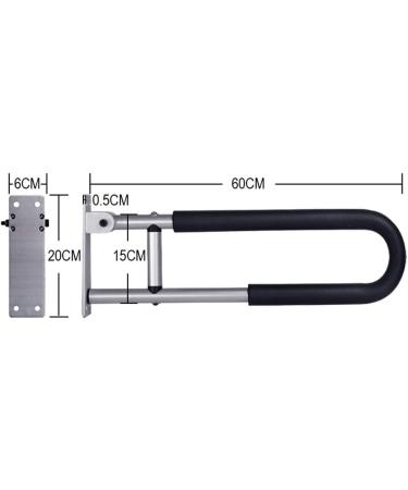 Bathroom Grab Bar Safety Support Rail Sturdy Shower Safety Grab Bar Flip-Up Screw-In Bathroom Grab Bar with Textured Grip Stainless - Buy Online on GoSupps.com