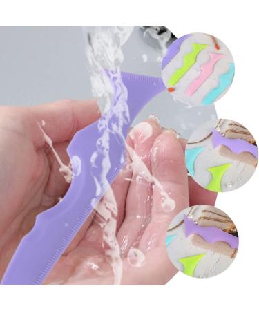 CALLARON Silicone Beauty Ruler Brow Shape Tape Eyelash Aid Tool Girl Supplies Eyeliner High Capacity Travel Violet - Buy Online on GoSupps.com