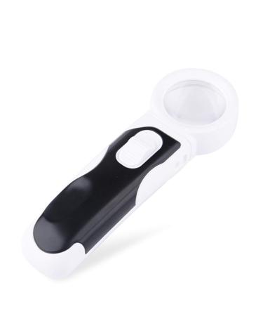 Portable Reading Magnifier with LED Light Distortion-Free Optical Acrylic Lens for Reading Newspaper Office School Printing Home Electronics Inspection Stamp Collection Good Times