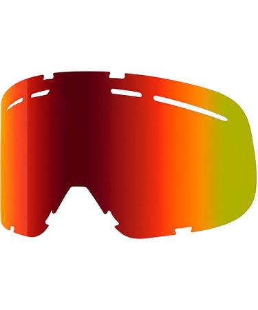 Smith Range Snow Goggle Replacement Lens Red Sol-x Mirror
