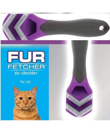 Posh Pooch Deshedding Cat Brush Tool Bladeless Deshedding Malting Cat Deshedder Kitten Brush Tool To Remove Loose Hair & Help Cat Shedding & Malting Safe Alternative to Sharp Blades - Buy Online on GoSupps.com