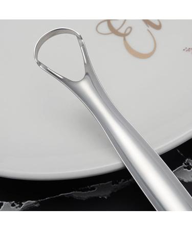 Stainless Steel Tongue Scraper - Reusable Oral Care Tool for Fresh Breath | Hygiene Cleaner for Adults & Children - Buy Online on GoSupps.com