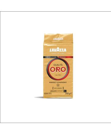 Lavazza Qualita Oro Ground Coffee Blend Medium Roast 250g Brick Authentic Italian Non GMO Blended And Roated in Italy Full bodied medium roast with sweet aromatic flavor 250g Qualita Oro 250 g (Pack of 1) - Buy Online on GoSupps.com