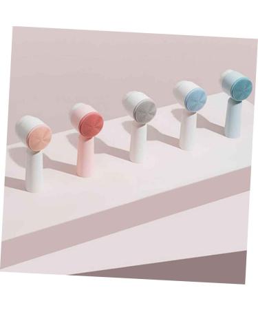 minkissy Cleaning Brush Face Pore Cleanser Facial Cleansing Brush Handheld Brush Face Cleanser Soft Bristles Facial Brush Face Cleaning Silicone Deep Cleasing Milk Grey 5.5X12.5cm - Buy Online on GoSupps.com