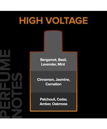 High Voltage Eau de Parfum for Men | Spicy Fougere Fragrance with Patchouli Mint & Cinnamon | Long Lasting Premium Perfume - 100ml - Buy Online on GoSupps.com