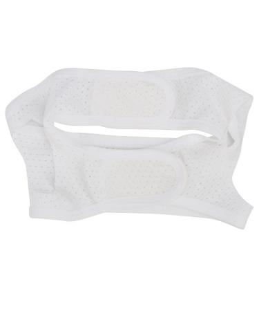 AntiSnoring Chin Strap Snoring Band Anti Jaw Support Belt Bandage Black Chin Strap for Men Snore Reducing Aids Unisex Mesh Breathable (White)